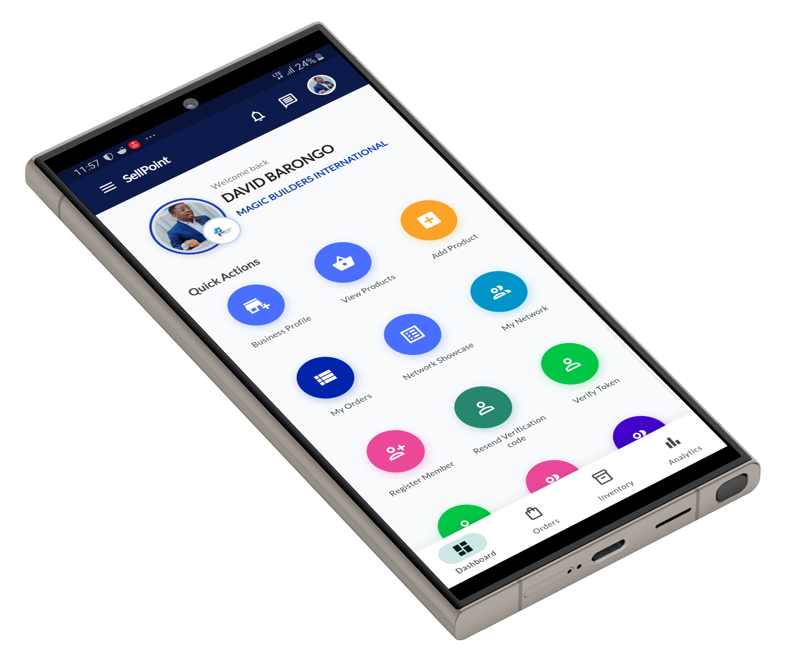 Wide App Mockup